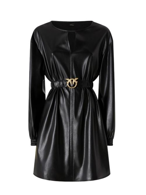 Short leather effect dress Pinko | 105587-A2P4.Z99